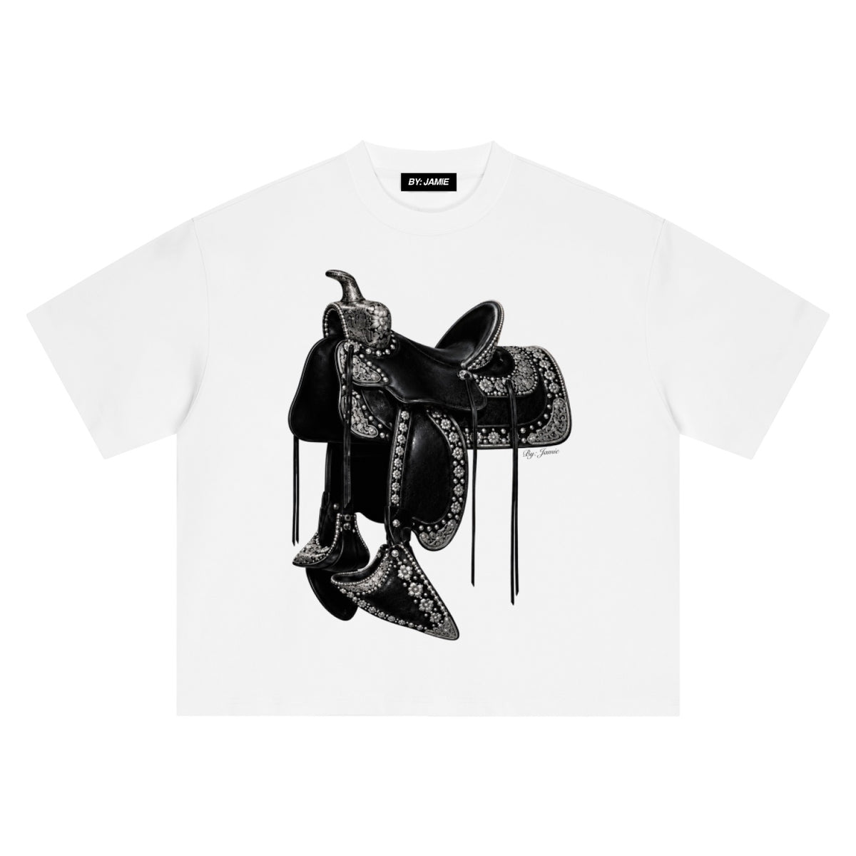ADORNED SADDLE T-SHIRT