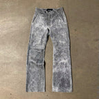 CRACKED LEATHER FLARE